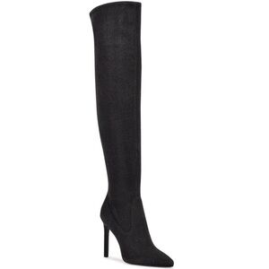 FAUX LEATHER TALL OVER-THE-KNEE BOOTS